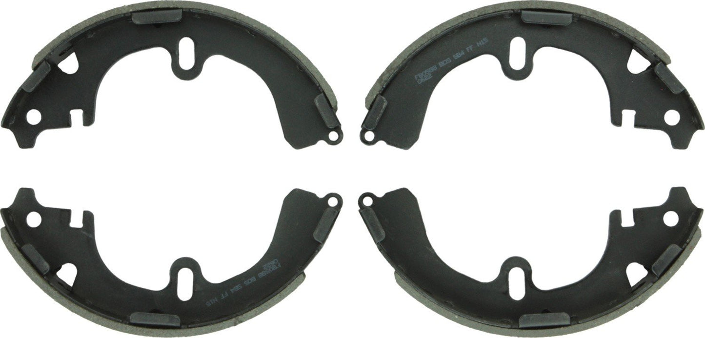 Front View of Rear Drum Brake Shoe BOSCH BS588