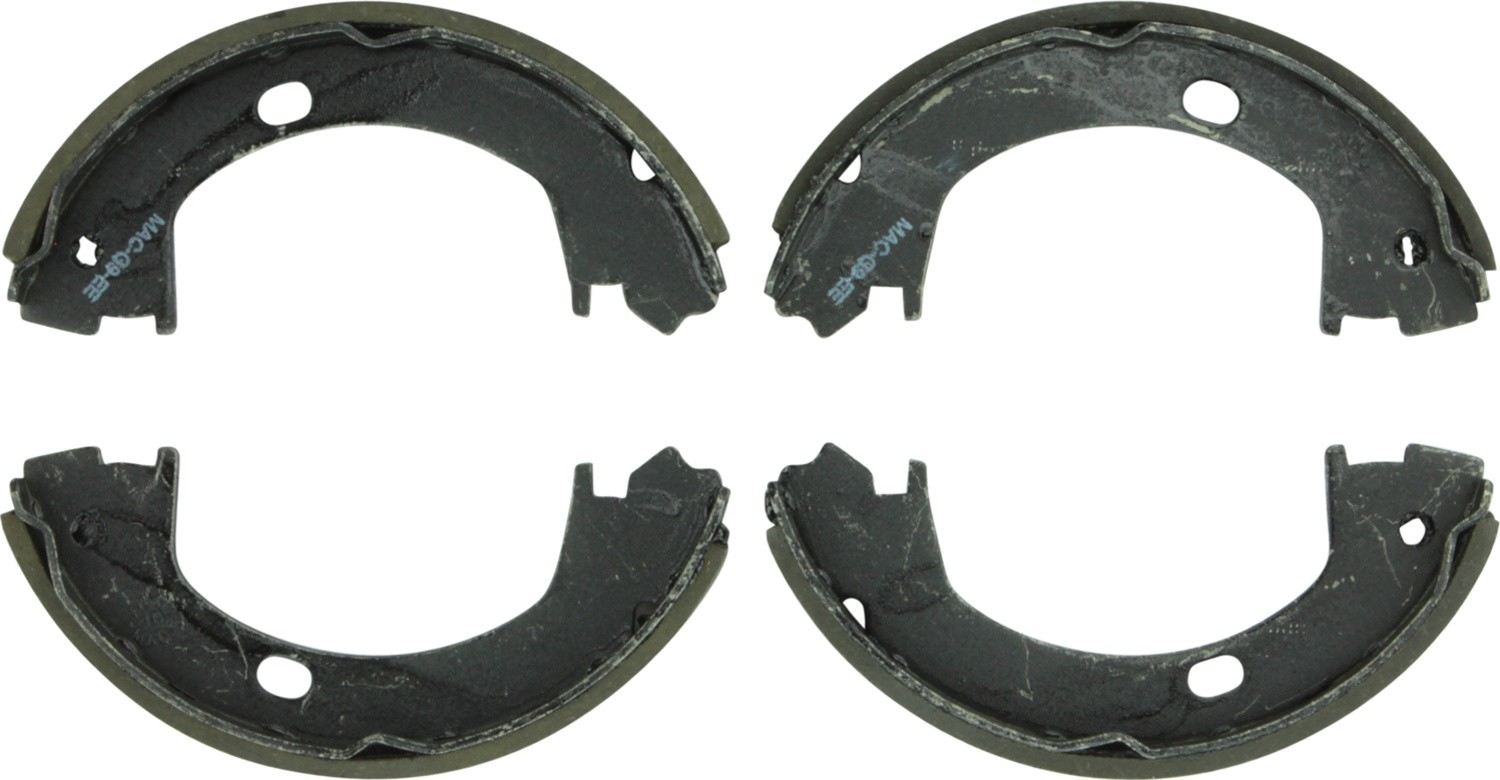 Front View of Rear Parking Brake Shoe BOSCH BS643