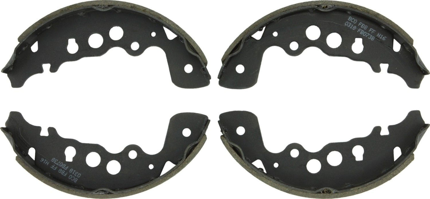 Front View of Rear Drum Brake Shoe BOSCH BS738