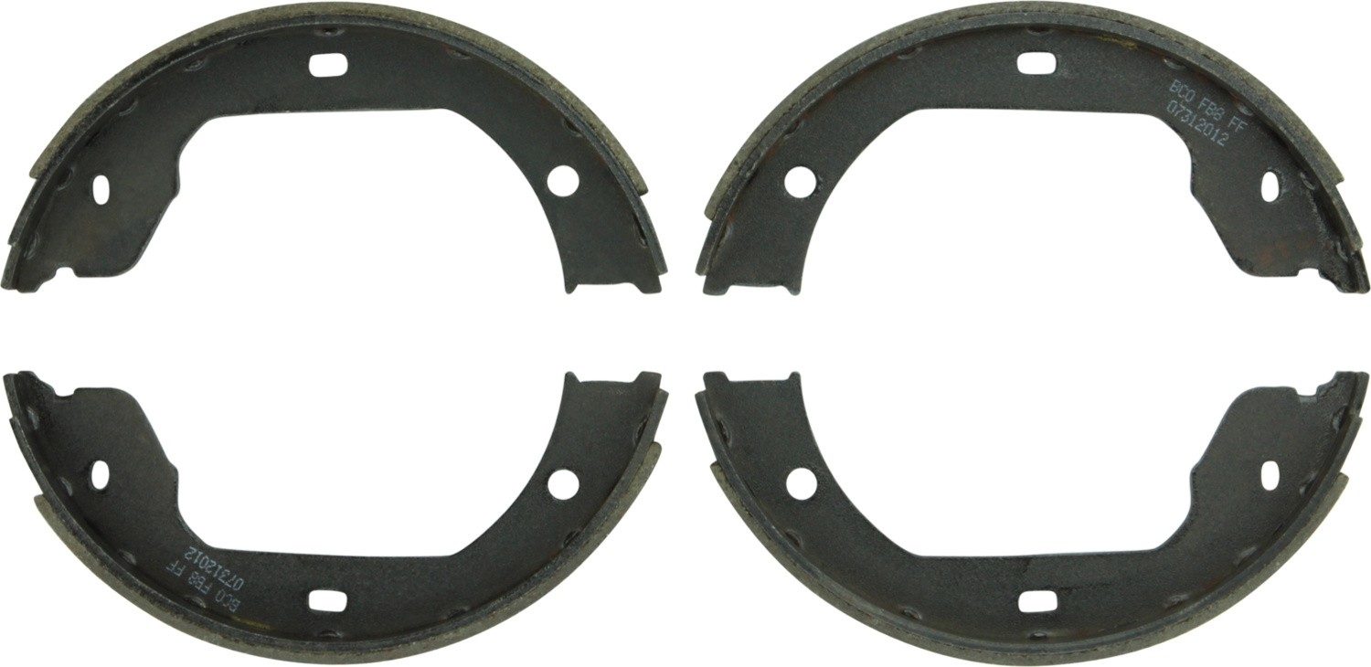 Front View of Rear Parking Brake Shoe BOSCH BS890