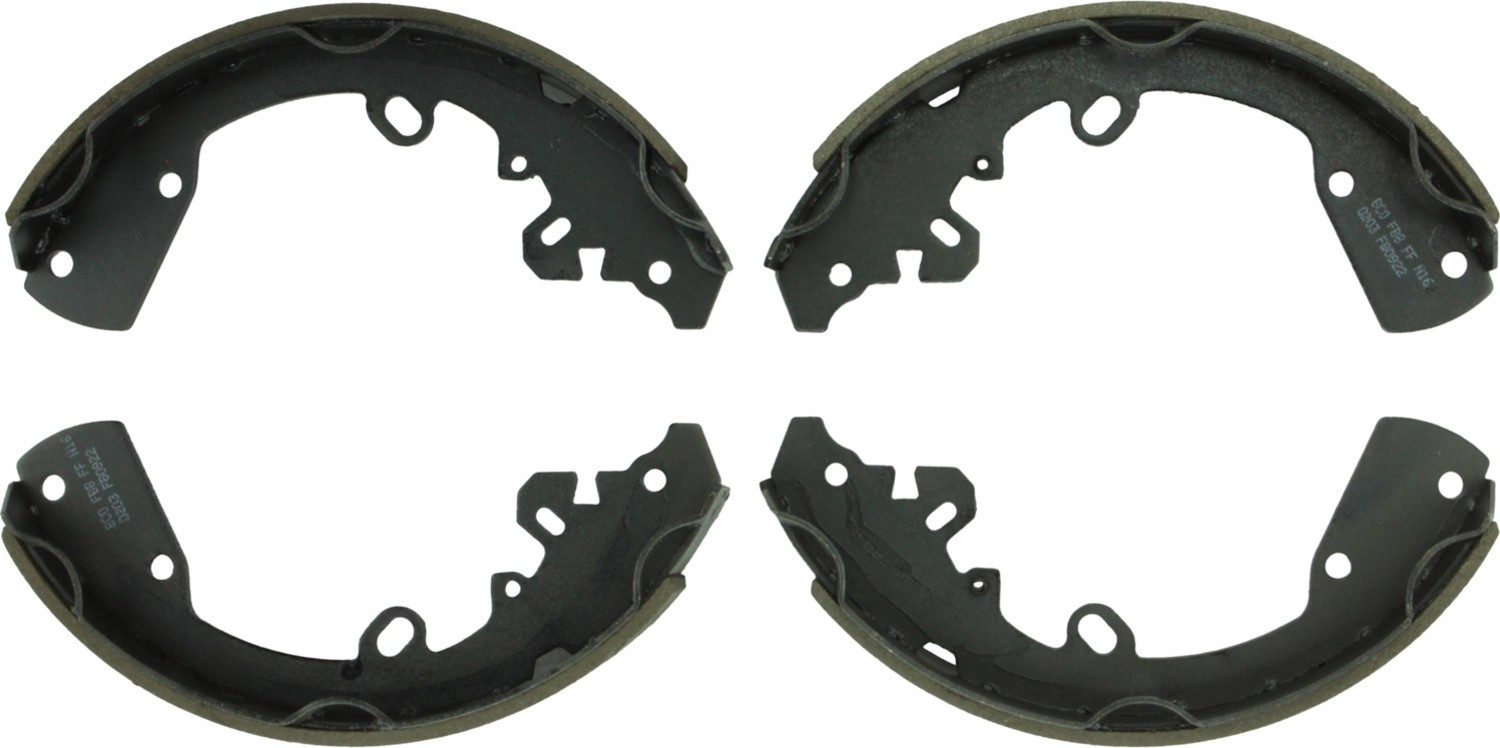 Front View of Rear Drum Brake Shoe BOSCH BS922