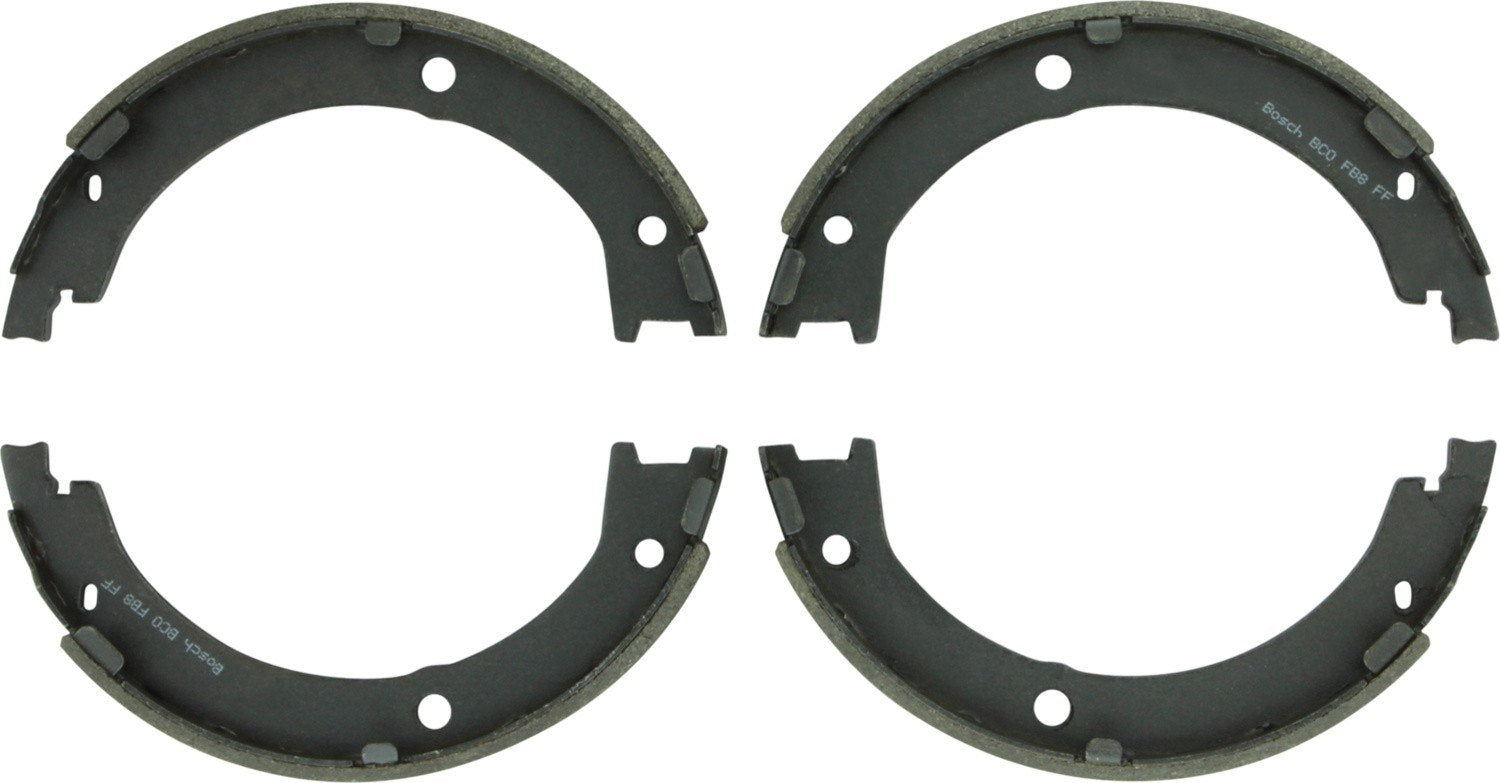 Front View of Rear Parking Brake Shoe BOSCH BS933