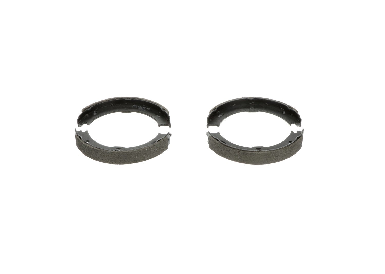 Front View of Rear Parking Brake Shoe BOSCH BS938