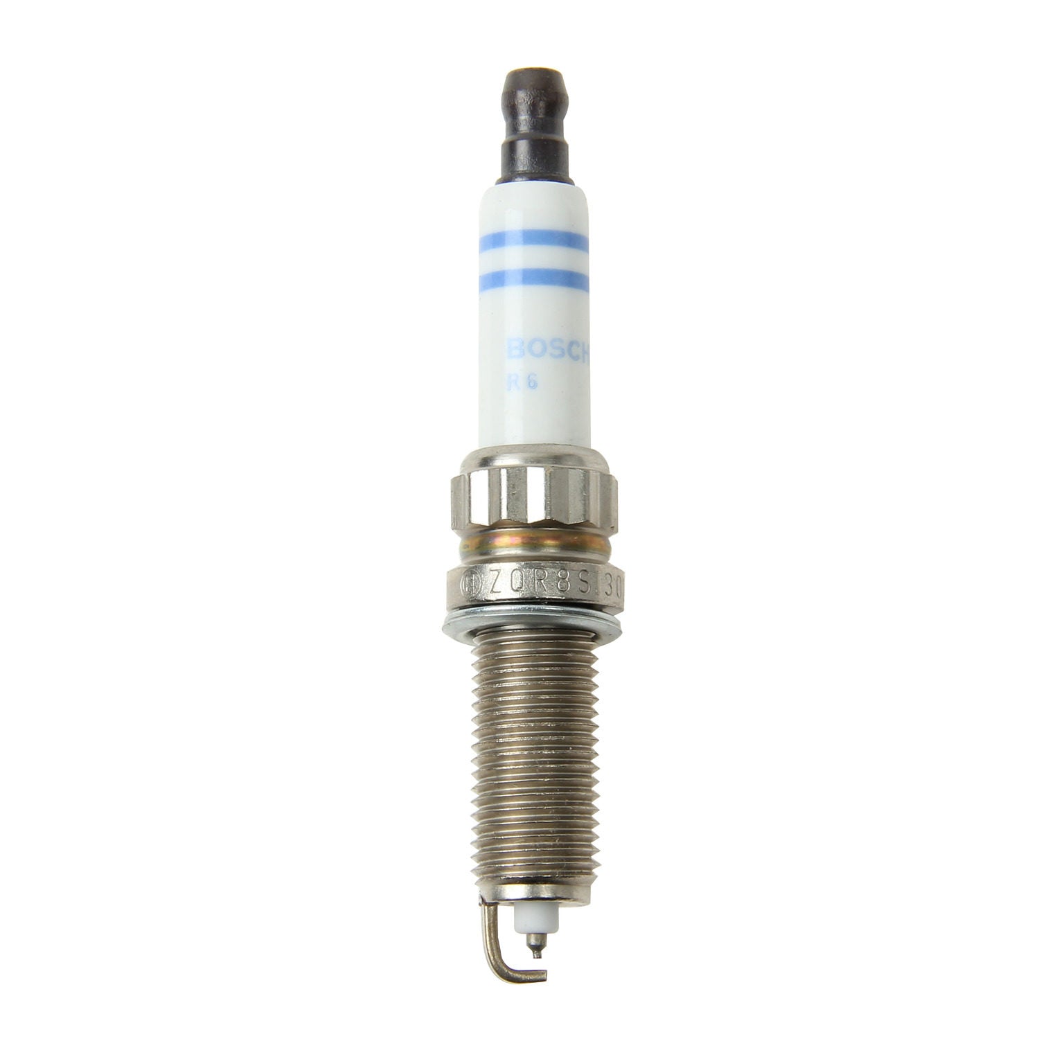 Angle View of Spark Plug BOSCH ZQR8SI302