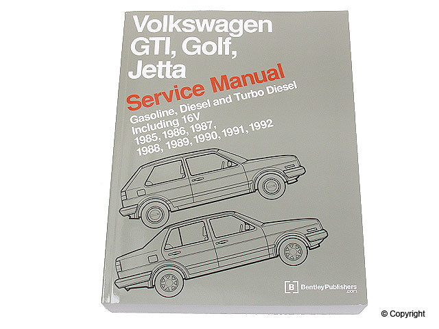 Front View of Repair Manual BENTLEY VG92