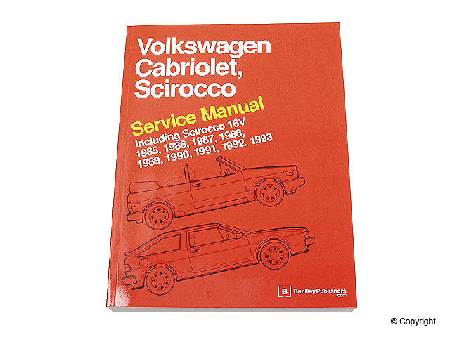 Front View of Repair Manual BENTLEY VS93