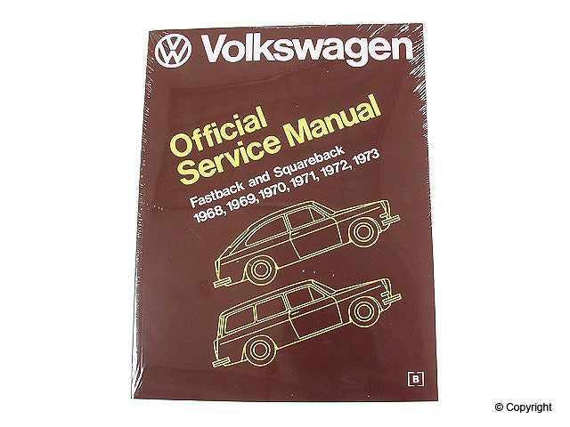 Front View of Repair Manual BENTLEY VSQU