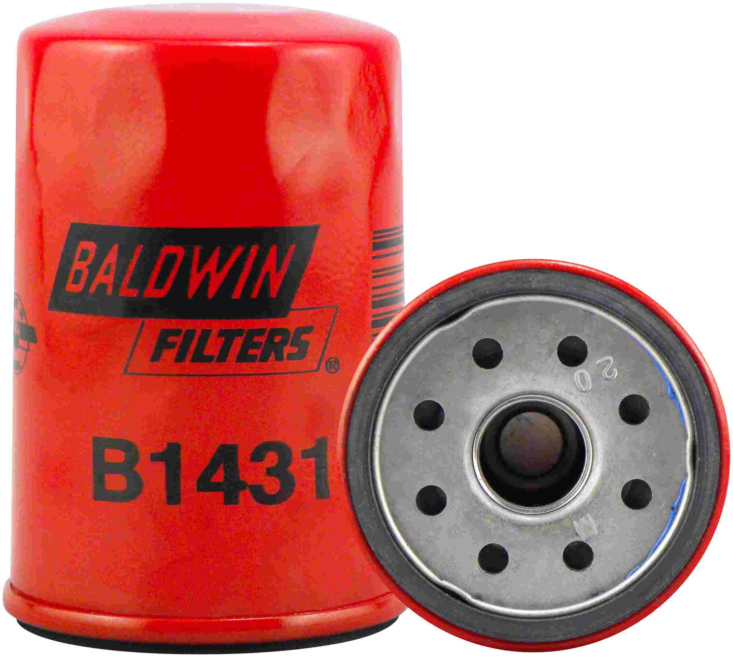 Front View of Engine Oil Filter BALDWIN B1431