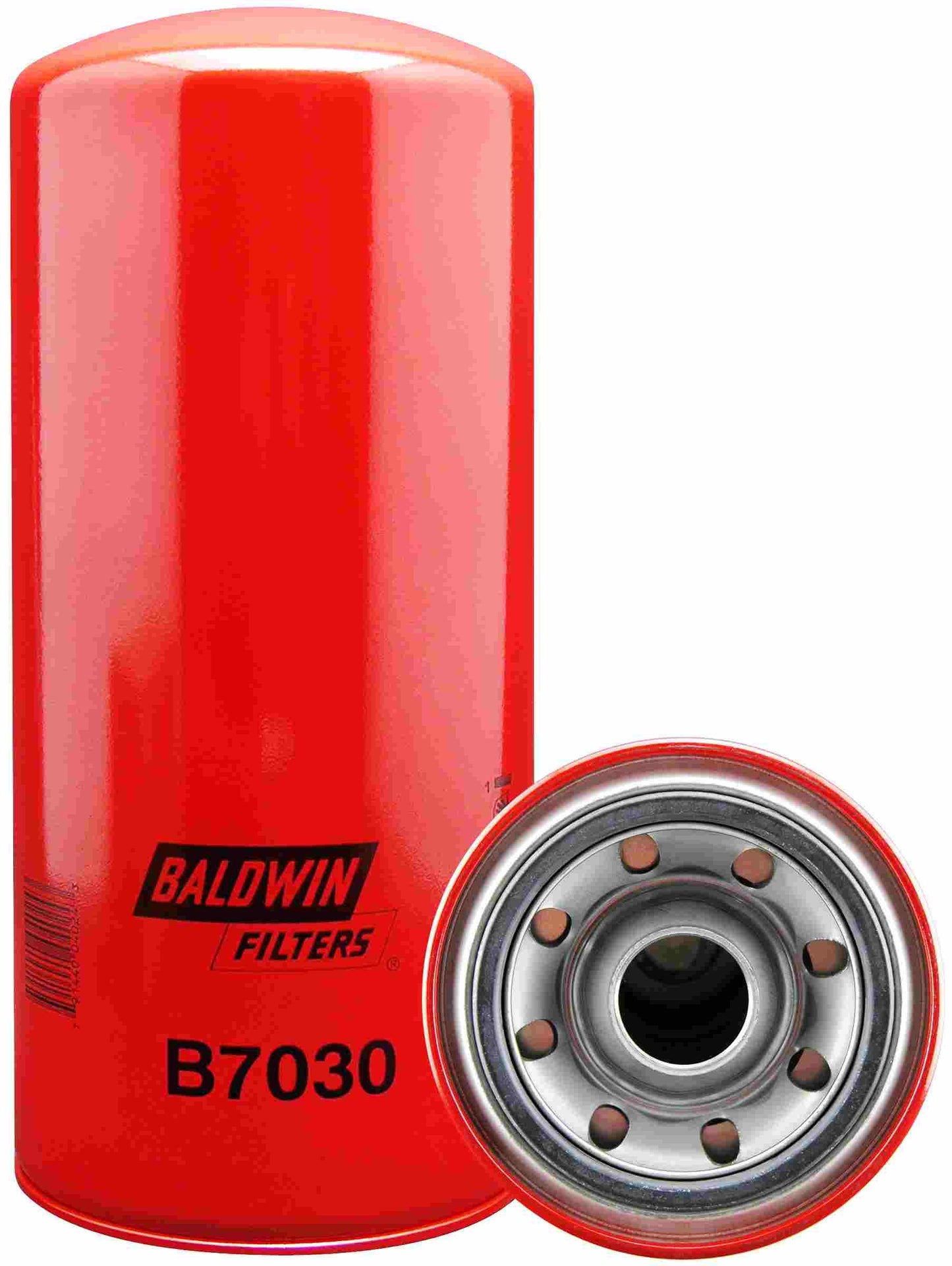 Front View of Engine Oil Filter BALDWIN B7030