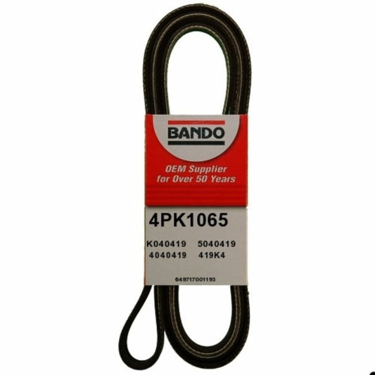 Front View of Accessory Drive Belt BANDO 4PK1065