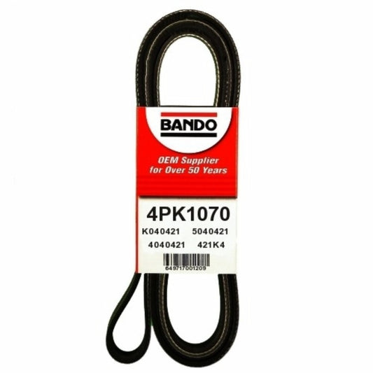 Front View of Accessory Drive Belt BANDO 4PK1070