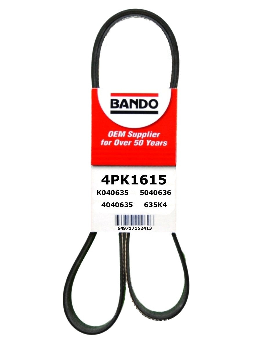 Front View of Accessory Drive Belt BANDO 4PK1615