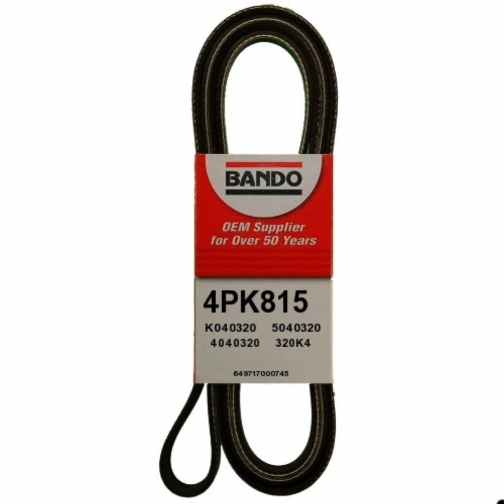 Front View of Accessory Drive Belt BANDO 4PK815