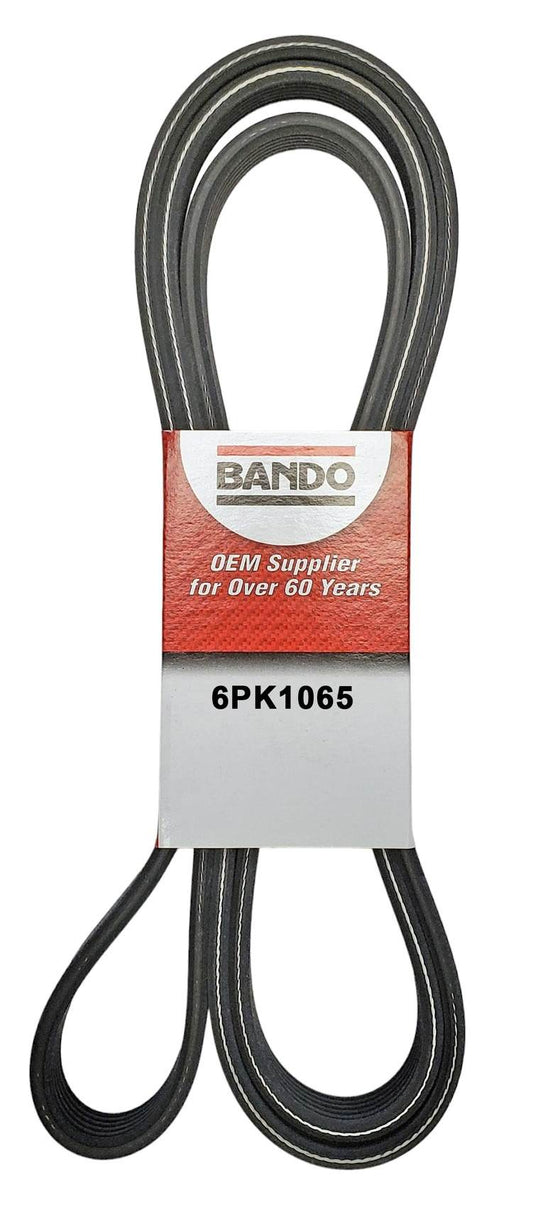 Front View of Accessory Drive Belt BANDO 6PK1065