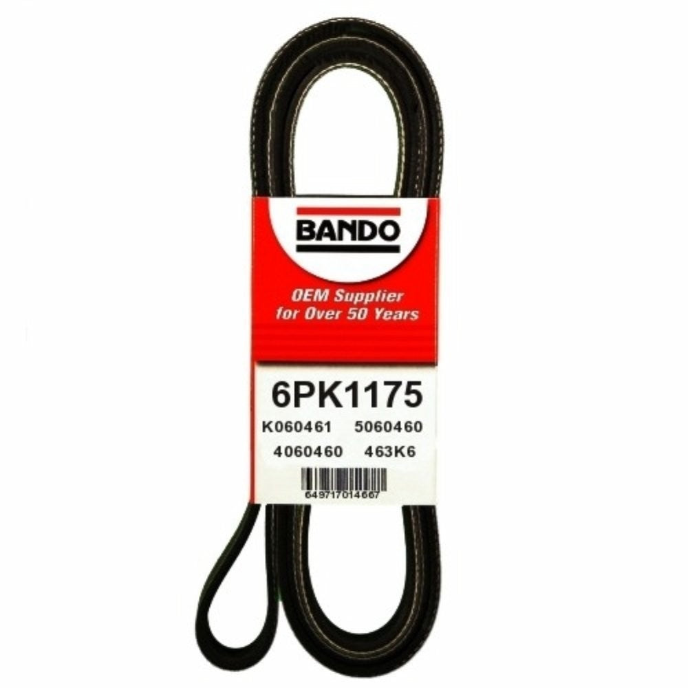 Front View of Accessory Drive Belt BANDO 6PK1175