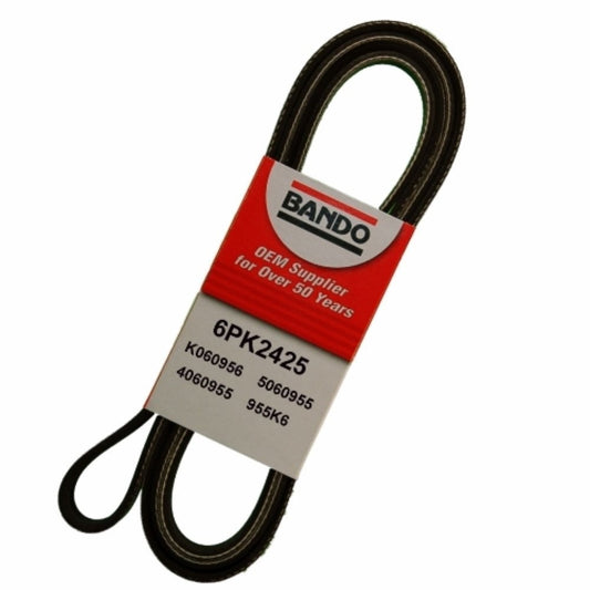 Front View of Accessory Drive Belt BANDO 6PK2425