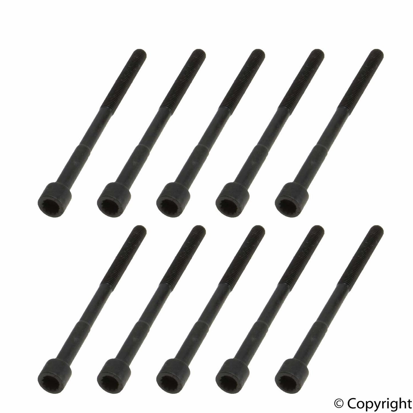 Top View of Engine Cylinder Head Bolt Set CRP 81045600