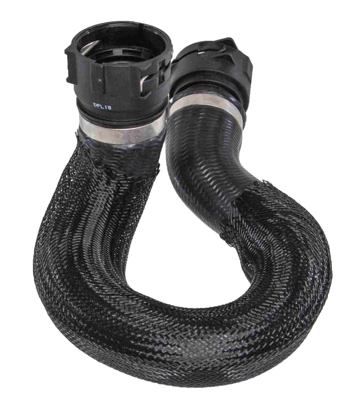 Left View of Upper Radiator Coolant Hose CRP CHR0541