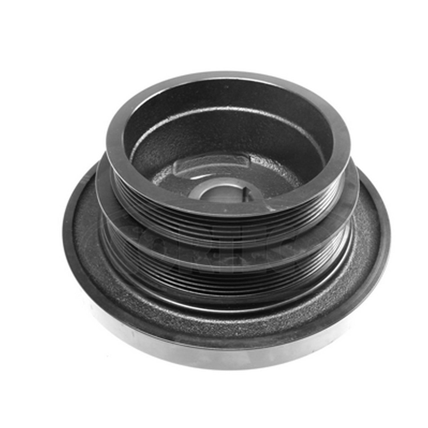 Front View of Engine Crankshaft Pulley CORTECO 80001100