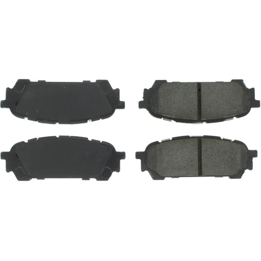 Top View of Rear Disc Brake Pad Set CENTRIC 102.10040