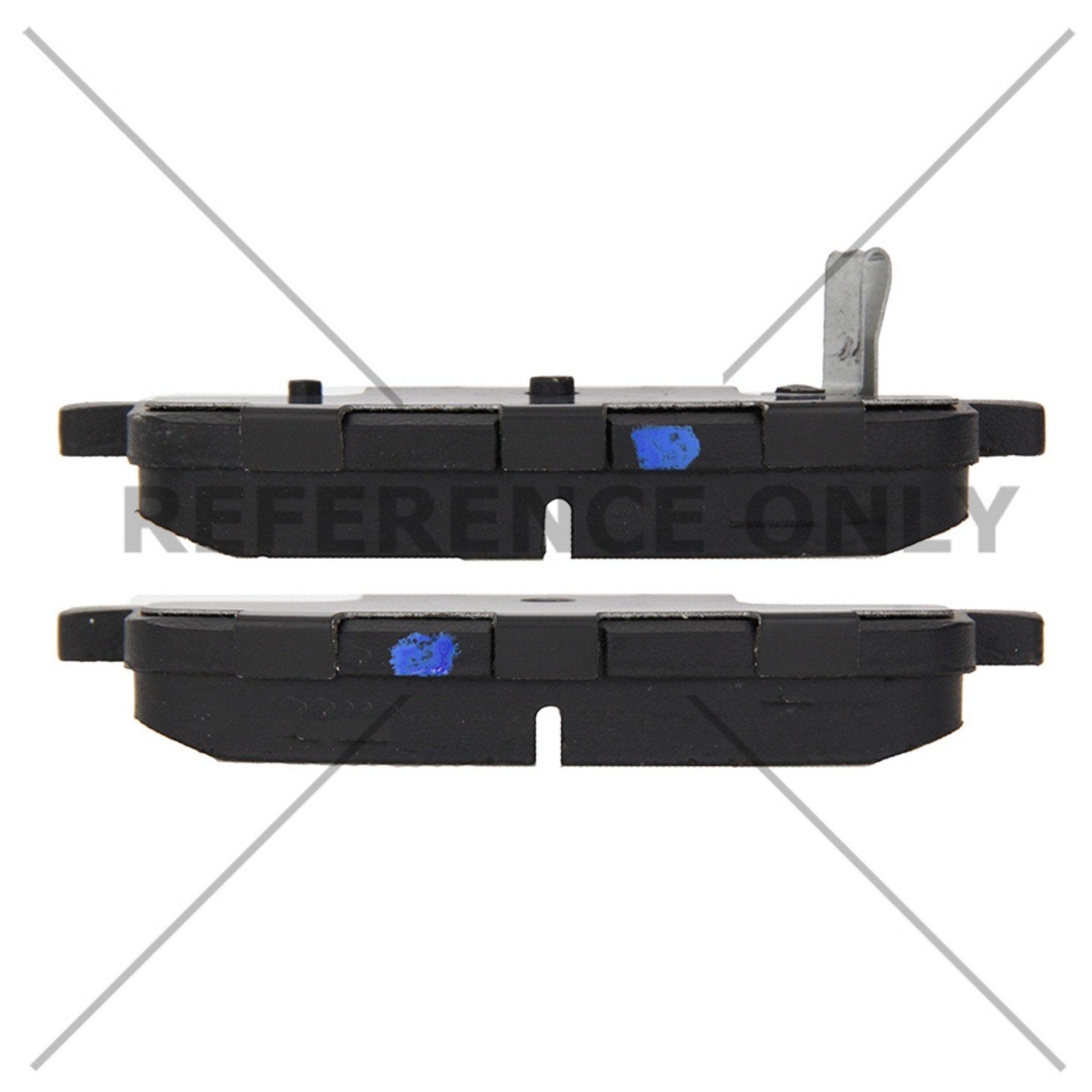 Side View of Rear Disc Brake Pad Set CENTRIC 102.16790