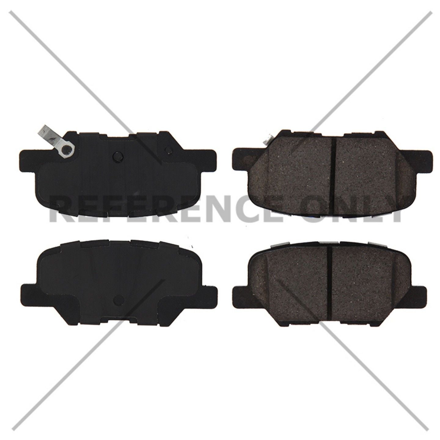 Top View of Rear Disc Brake Pad Set CENTRIC 102.16790