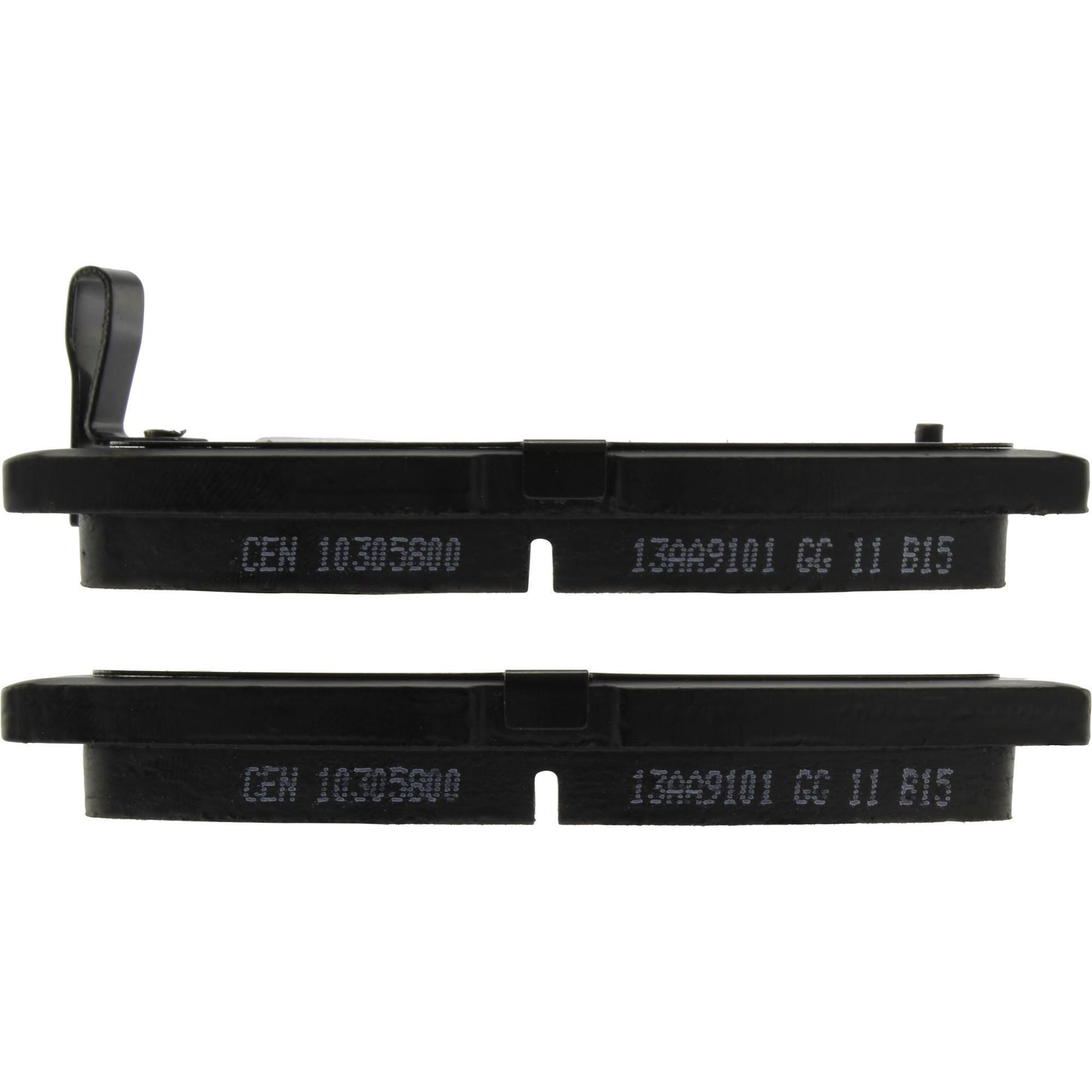 Side View of Rear Disc Brake Pad Set CENTRIC 103.05800