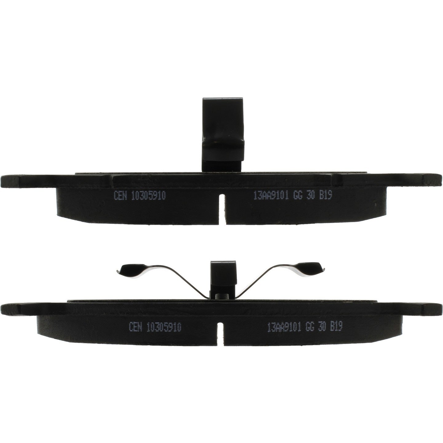 Side View of Front Disc Brake Pad Set CENTRIC 103.05910