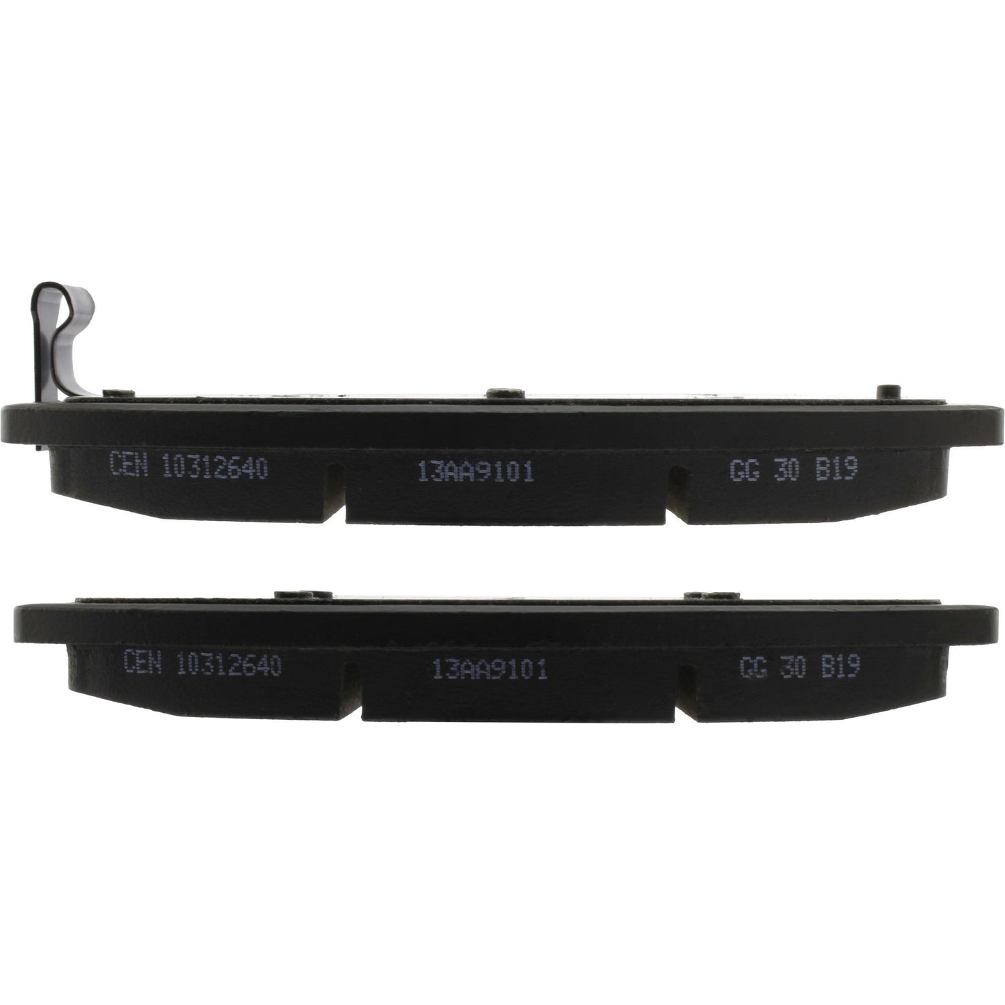 Side View of Front Disc Brake Pad Set CENTRIC 103.12640