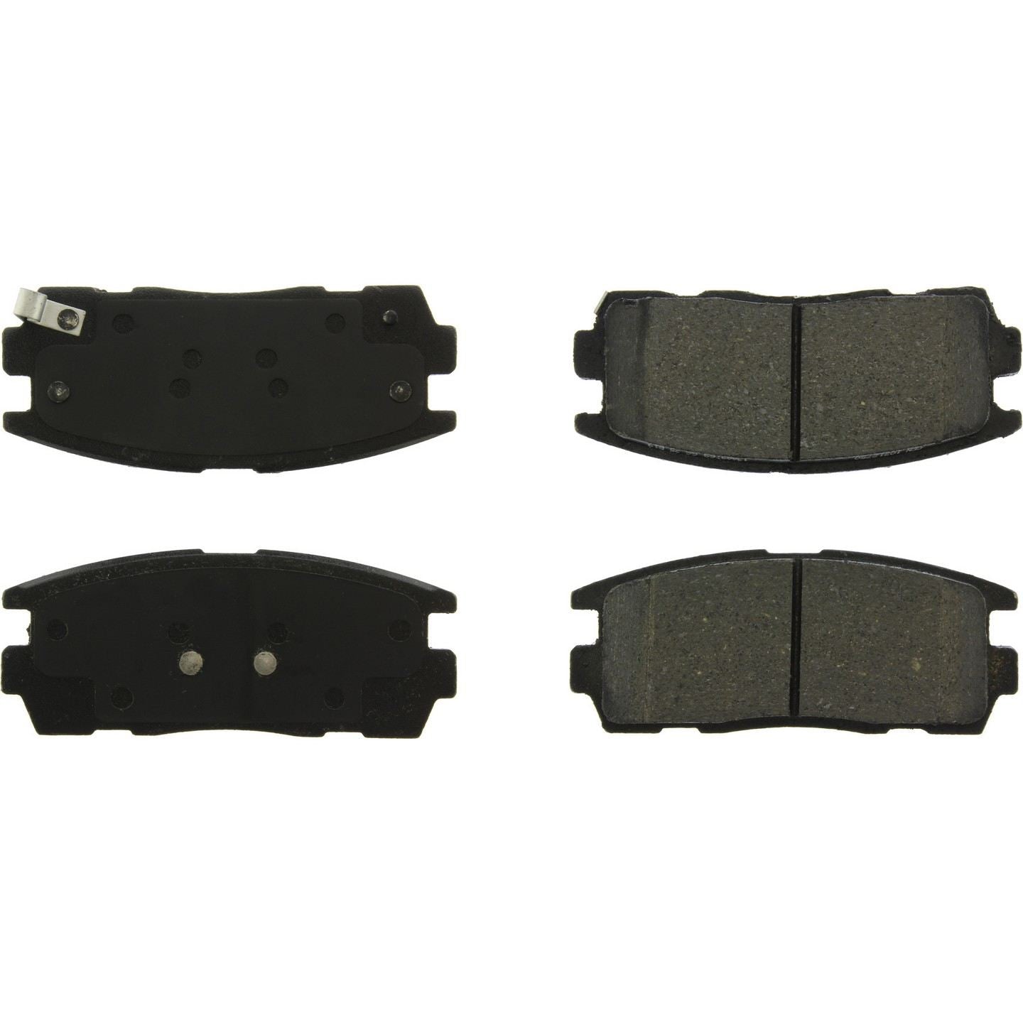 Top View of Rear Disc Brake Pad Set CENTRIC 103.12750