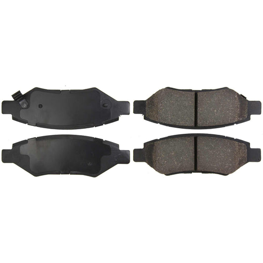 Top View of Rear Disc Brake Pad Set CENTRIC 103.13370