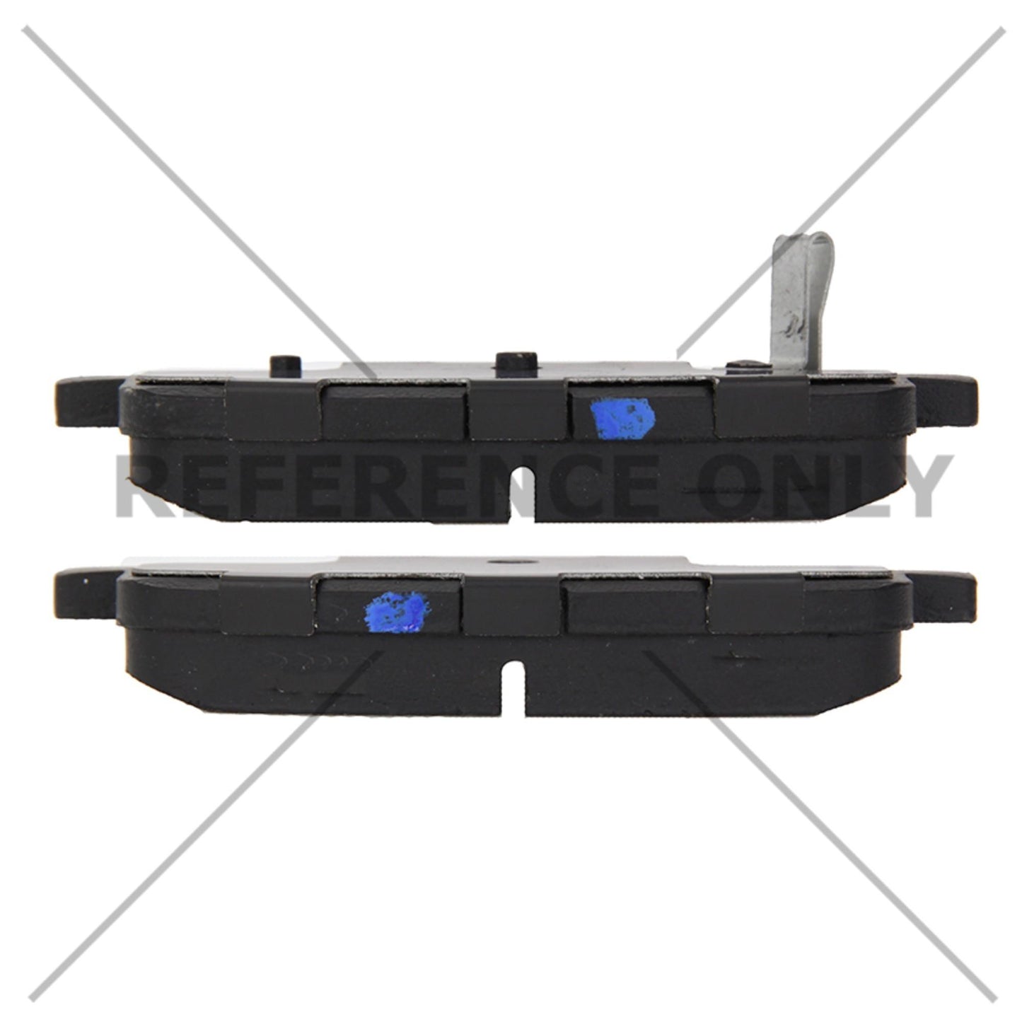 Side View of Rear Disc Brake Pad Set CENTRIC 103.16790