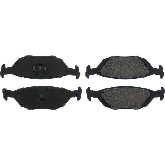 Top View of Rear Disc Brake Pad Set CENTRIC 104.03220