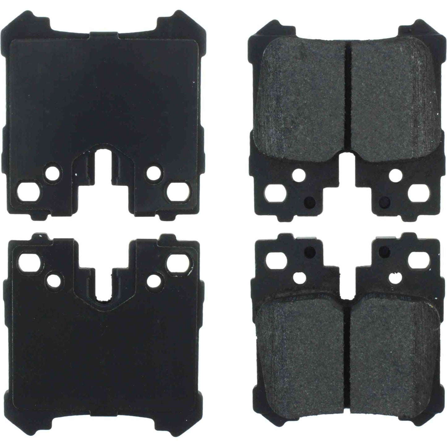 Top View of Rear Disc Brake Pad Set CENTRIC 104.12830