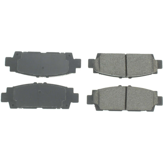 Top View of Rear Disc Brake Pad Set CENTRIC 105.04880