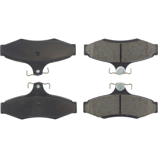 Top View of Rear Disc Brake Pad Set CENTRIC 105.07240