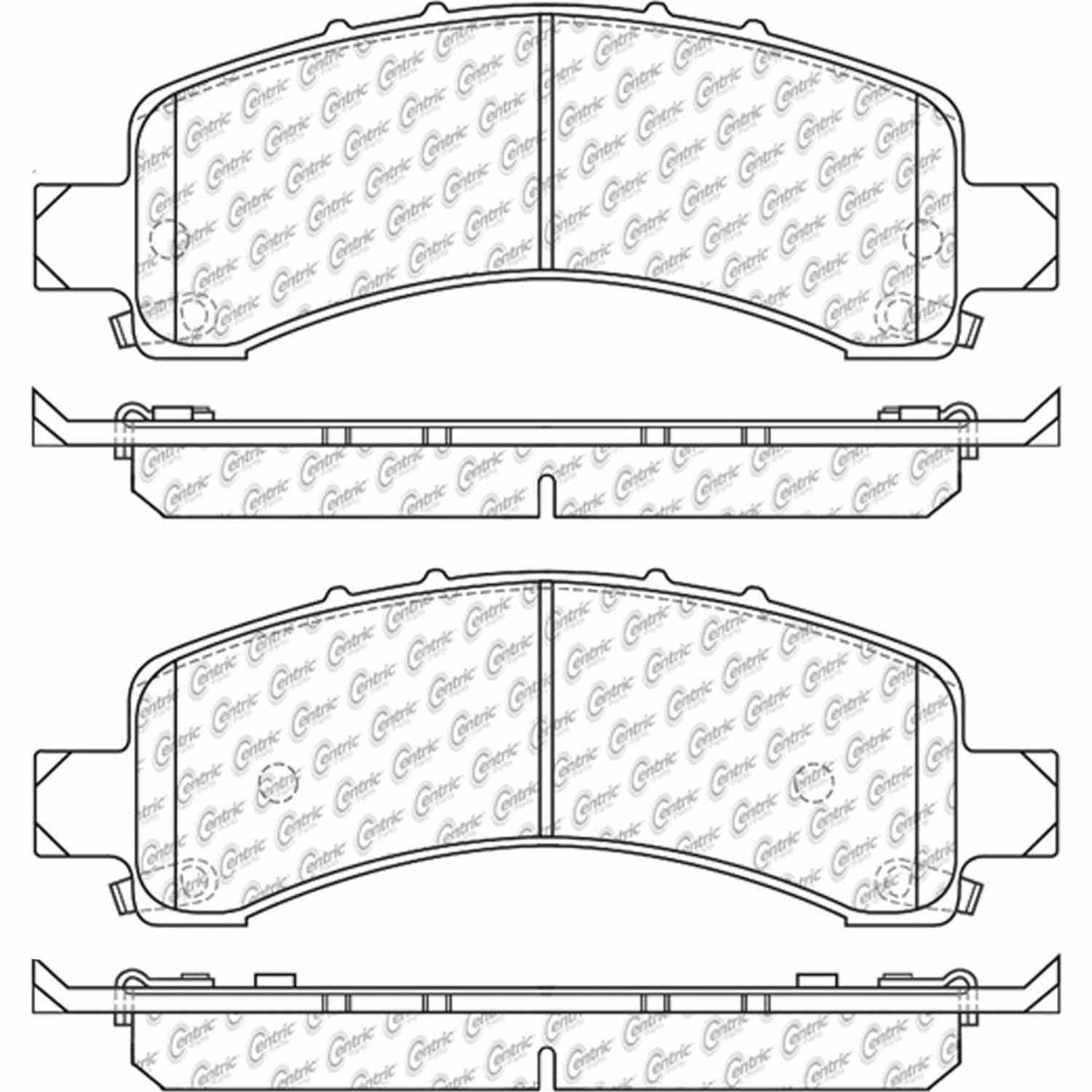 Other View of Rear Disc Brake Pad Set CENTRIC 105.09741