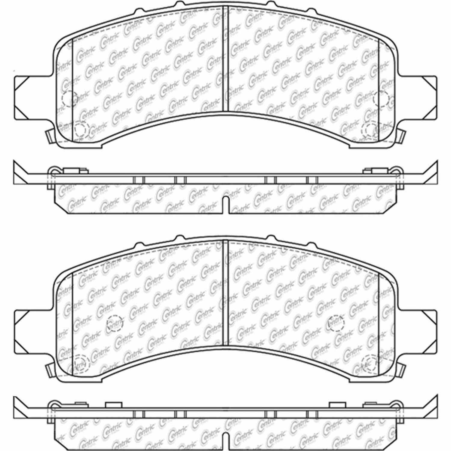 Other View of Rear Disc Brake Pad Set CENTRIC 105.09741