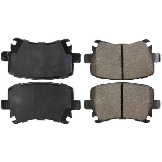 Top View of Rear Disc Brake Pad Set CENTRIC 105.11081