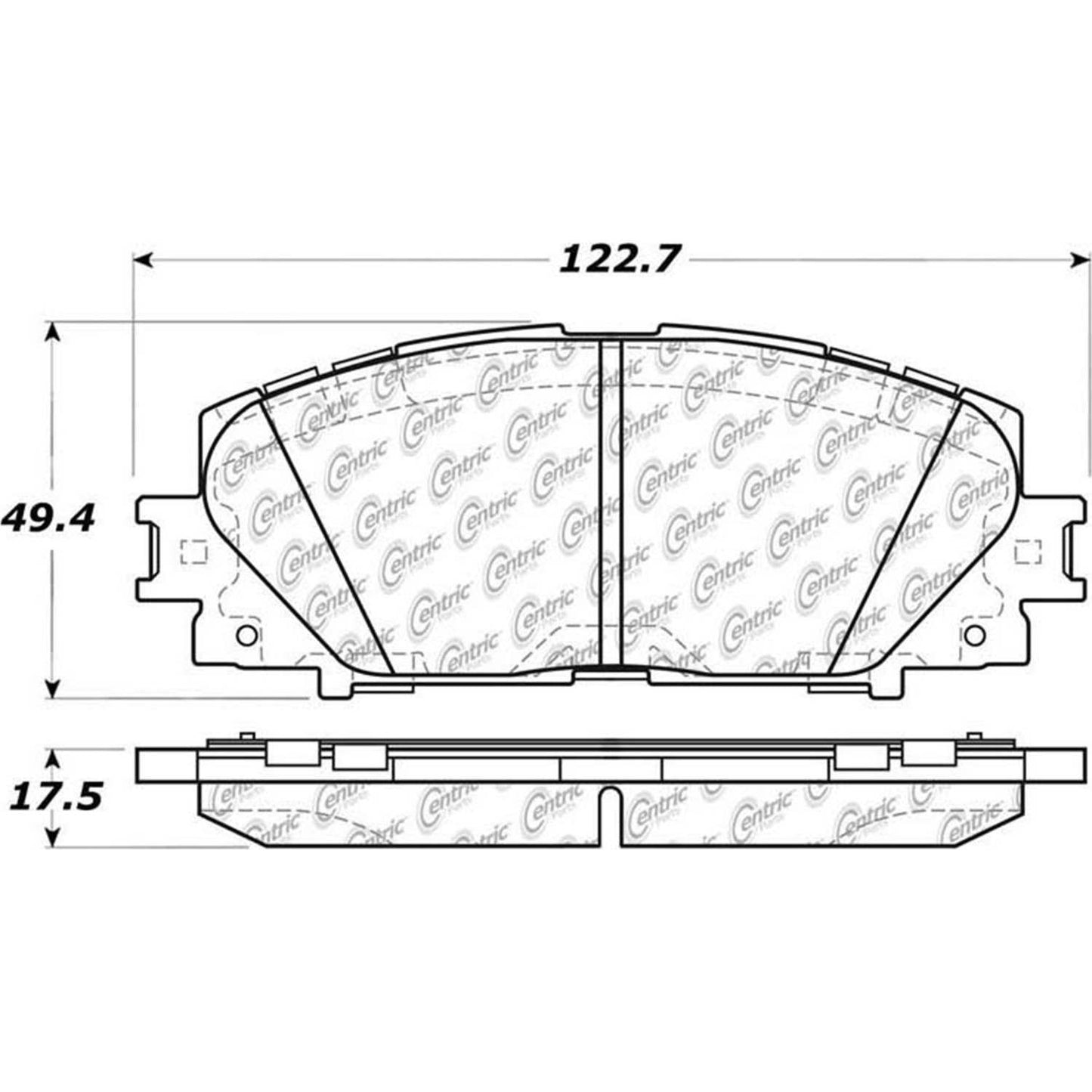 Other View of Front Disc Brake Pad Set CENTRIC 105.11840