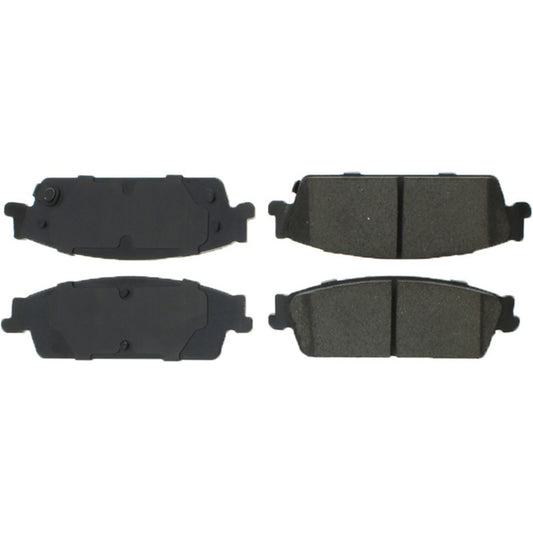 Top View of Rear Disc Brake Pad Set CENTRIC 105.11940