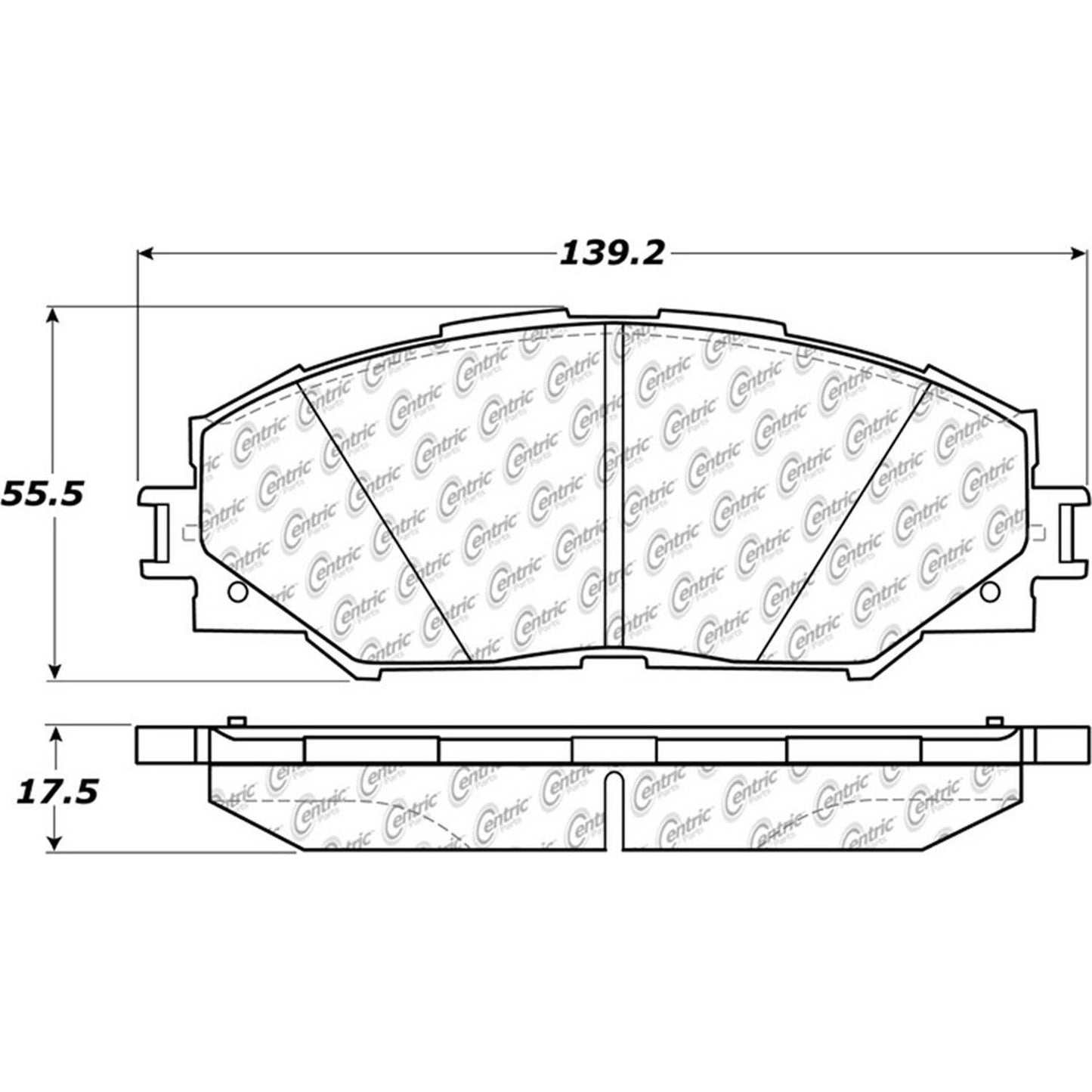 Other View of Front Disc Brake Pad Set CENTRIC 105.12100