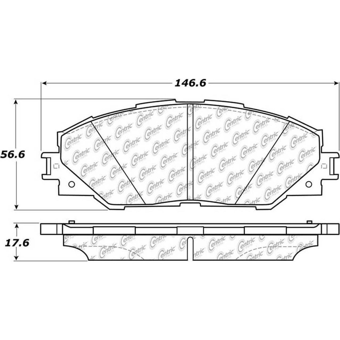 Other View of Front Disc Brake Pad Set CENTRIC 105.12110