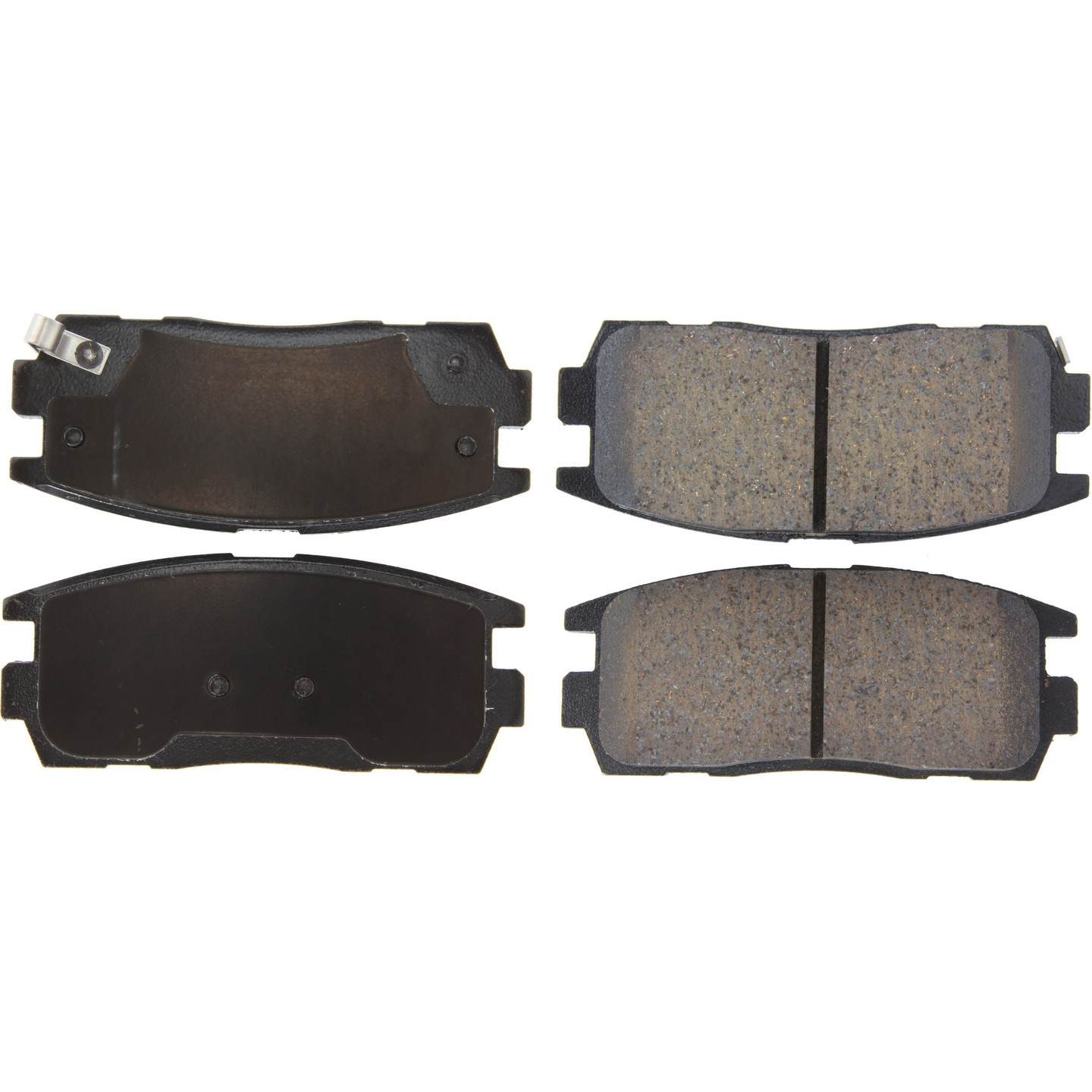 Top View of Rear Disc Brake Pad Set CENTRIC 105.12750