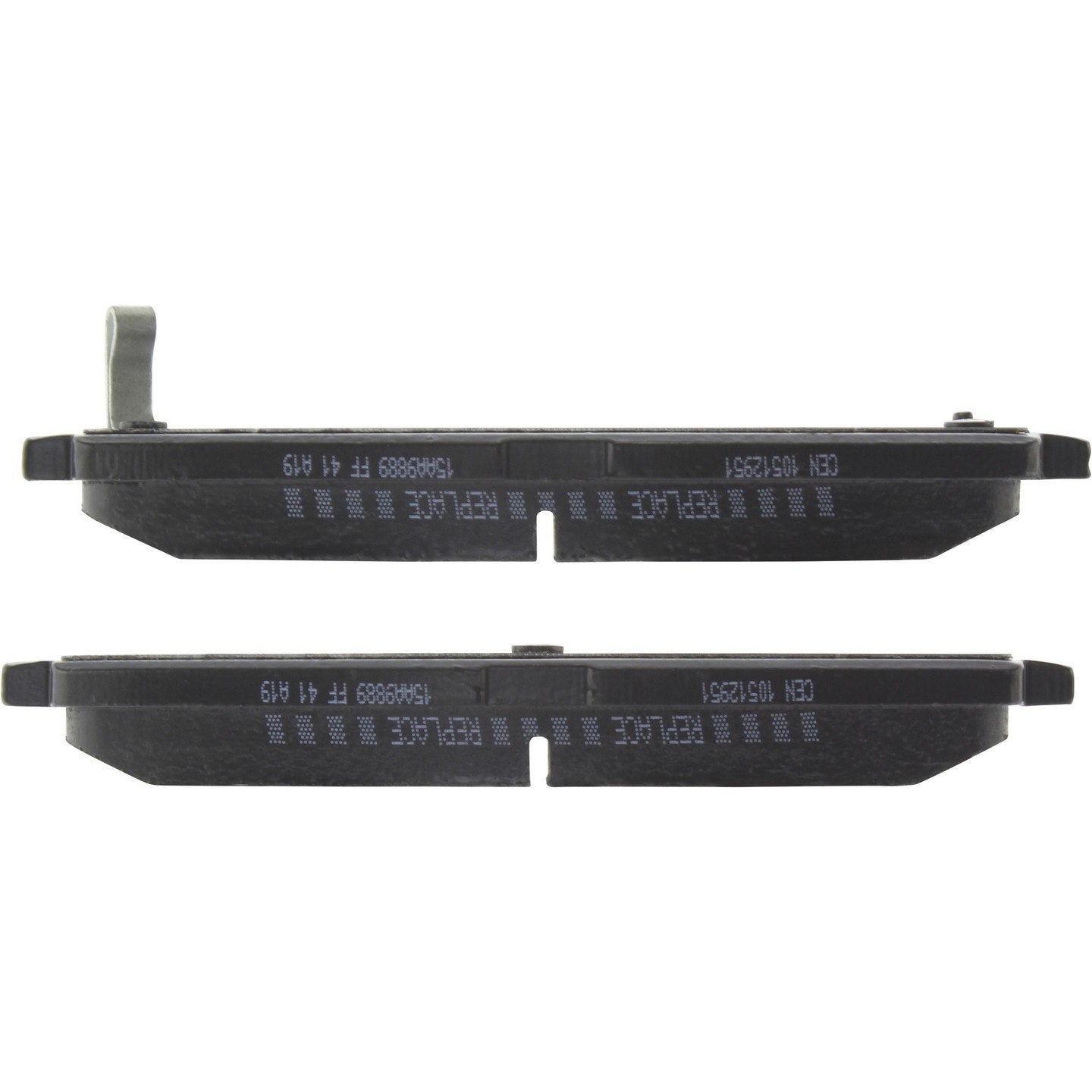 Side View of Front Disc Brake Pad Set CENTRIC 105.12951