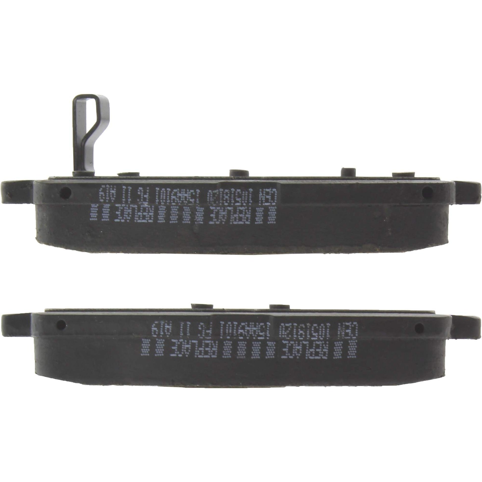 Side View of Rear Disc Brake Pad Set CENTRIC 105.18120