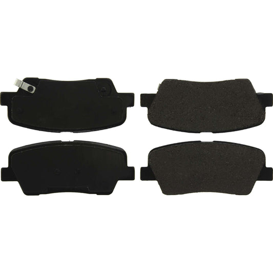 Top View of Rear Disc Brake Pad Set CENTRIC 105.18161