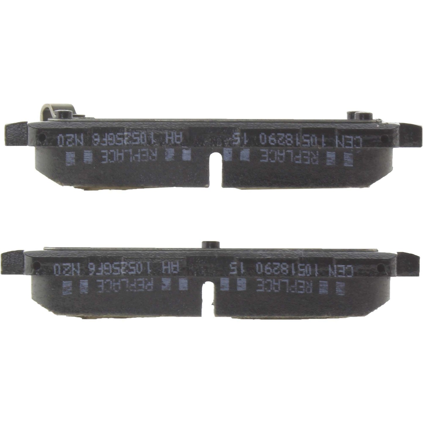 Side View of Rear Disc Brake Pad Set CENTRIC 105.18290