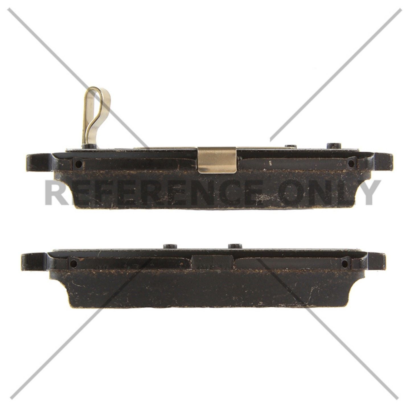 Side View of Rear Disc Brake Pad Set CENTRIC 105.18480