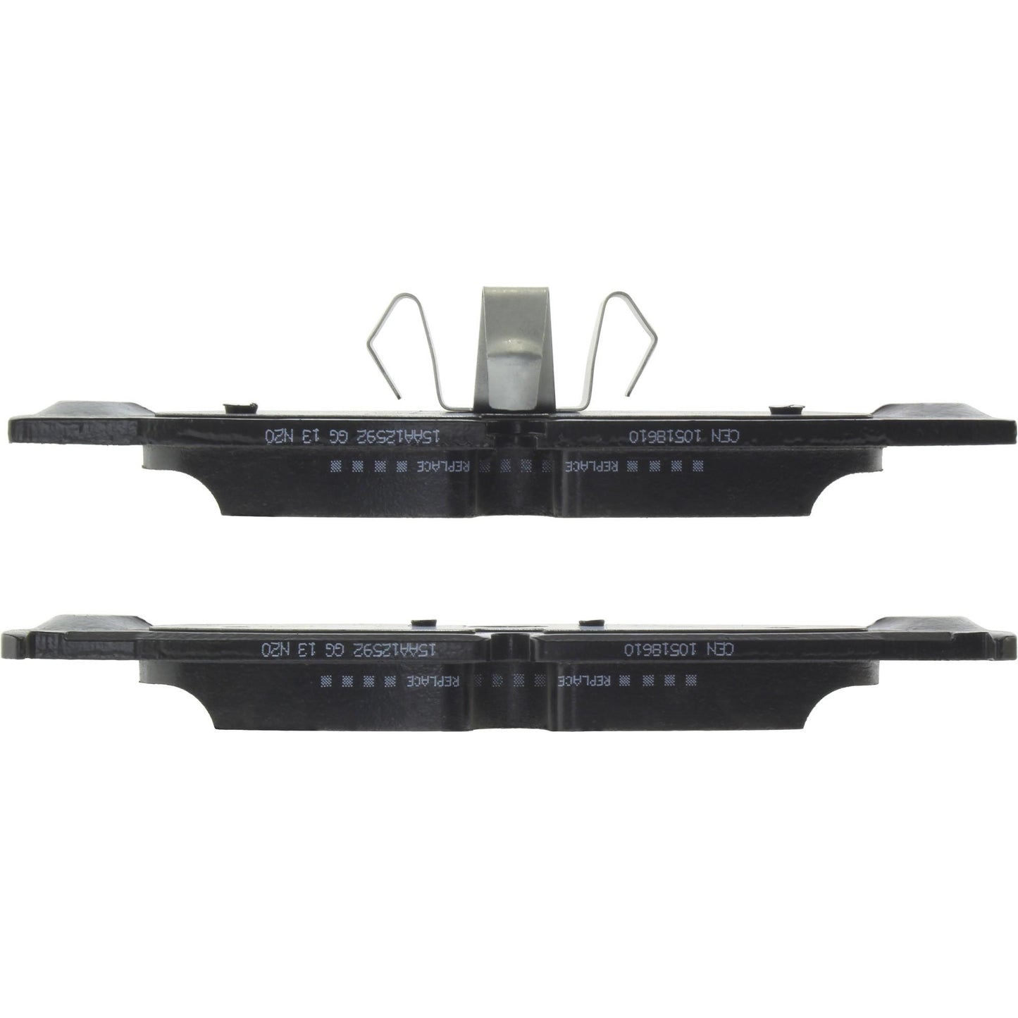 Side View of Front Disc Brake Pad Set CENTRIC 105.18610